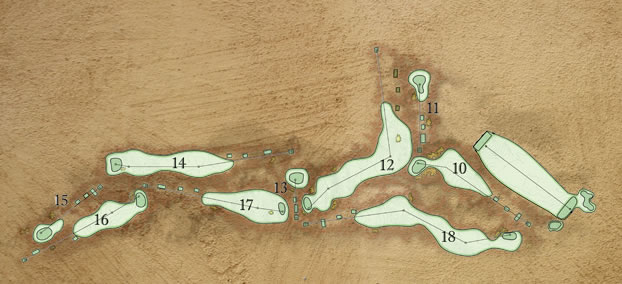 Illustrated overview of the Nebraska Dunes back 9.
