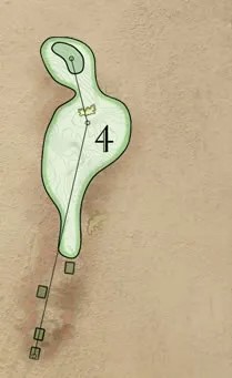 Overhead illustration of hole 4.