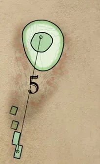 Overhead illustration of hole 5.