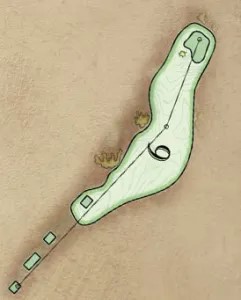 Overhead illustration of hole 6.